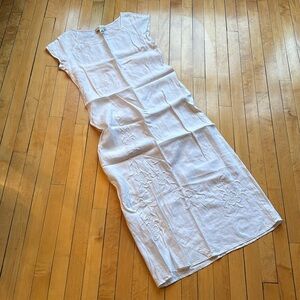 Pure Linen Vintage Maxi Dress